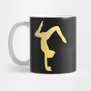 Copy of A silhouette of a double stag handstand Mug